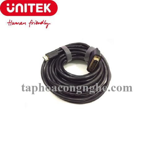 Unitek 28509 Y-C222E 10M Màu Đen Cáp Chuyển Đổi Hdmi Ra Dvi 24+1 30028509